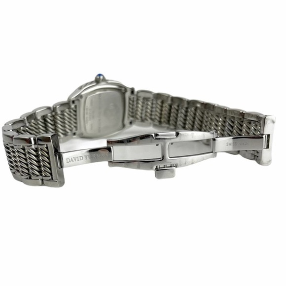 David Yurman Thoroughbred Diamond Black Mother of Pearl Stainless Steel Watch - Picture 4 of 7